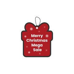 Fototapeta premium Christmas sale badge and tag , labels retail discount deals holidays special offers badge design