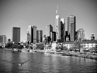 Fototapeta premium BLANCO Y NEGRO SKYLINE