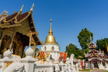Fototapeta premium Wat Pa Dara Phirom is a royal monastery located in Mae Rim District, Chiang Mai, Thailand.