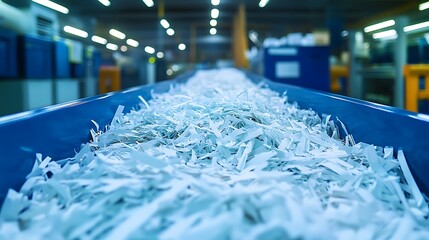 Shredded Paper Conveyor Belt Factory.