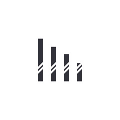 Bar chart with arrow increasing, illustrating growth strategy, marketing improvement, financial success trend, and progress report display.