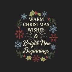 merry christmas greeting card