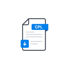Document with CPL label and download icon.