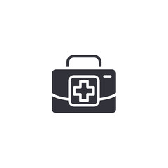 A first-aid kit icon representing emergency supplies, healthcare preparedness, and essential medical treatment tools.