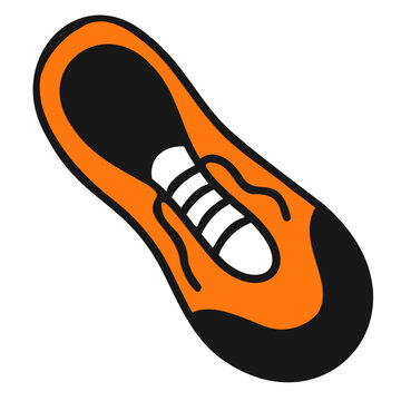 Sports Sneakers Shoes. Hand-drawn Doodle