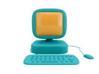 Ordinateur cartoon 3D