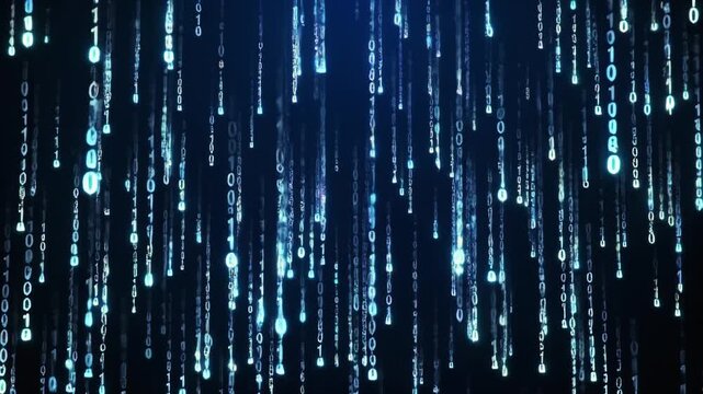 The cool blue tones and high-tech aesthetic make it an excellent background for technology news, documentaries about the internet, or sci-fi film interfaces.