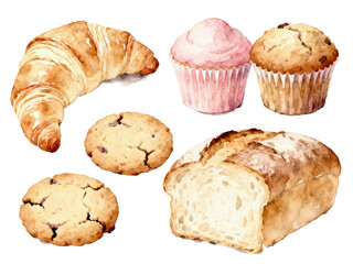 Artisan baked goods selection: A delightful array of freshly baked treats, each lovingly crafted to tantalize the senses and evoke warmth and satisfaction.