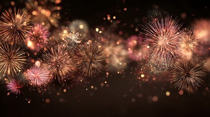 chinese new year fireworks abstract soft blur professional background for advertising