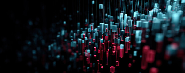 Abstract digital data background. Can be used in the description of network abilities, technological processes, digital storages, science, education, etc.