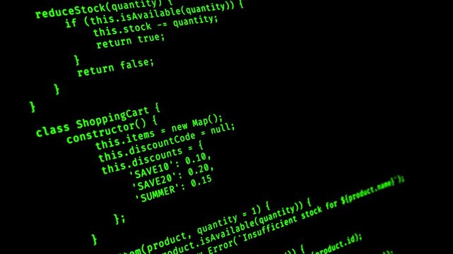 Program code scrolling down - loop