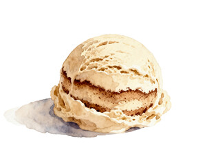 Gourmet Ice Cream Delight: A close-up view of a scoop of gourmet ice cream, offering a tantalizing mix of flavors. It is a treat and indulgence.