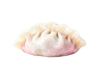 Delectable Dumpling: A close-up shot of a single, perfectly crafted dumpling, its delicate folds and vibrant colors hinting at the delicious flavors within. A culinary artwork.