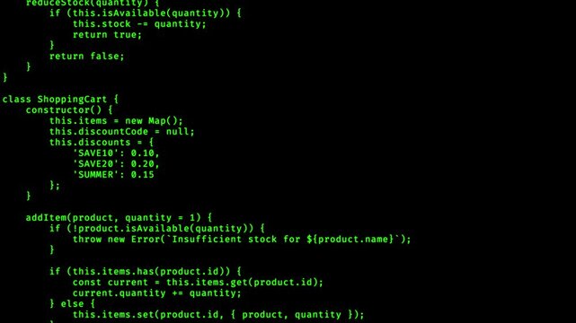 Program code scrolling down - loop