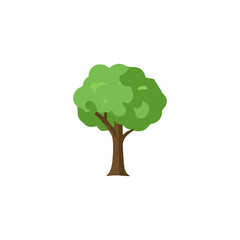 Tree icon logo flat vector design