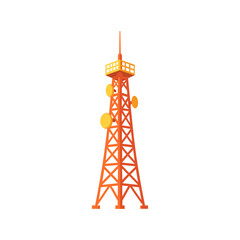 Network tower icon logo flat vector design