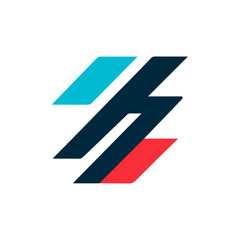 Speedline, Racing line icon logo flat vector design