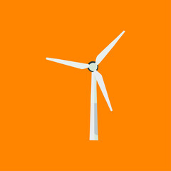 Windmill icon logo flat vector design