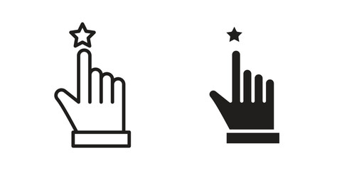 Fototapeta premium Customer feedback icons in filled, thin line, outline and strokes