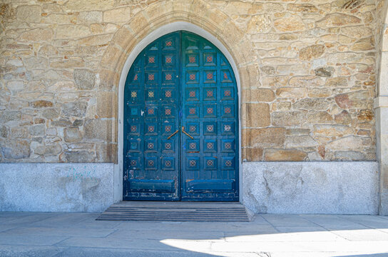 Architecture in the old town of Noya, Galicia, Spain