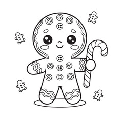 Bold-Easy Cute Christmas Coloring Pages