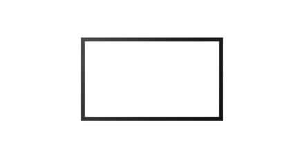 Minimalist Black Square Frame Vector Graphic Isolated on White