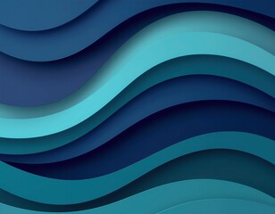 Abstract Blue Waves