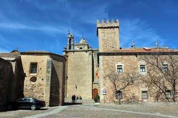 Plaza de las Veletas, C&aacute;ceres, Extremadura, Spain.
