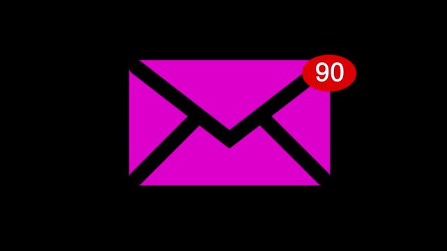 Animated message and mail notification concept with envelope, chat reminders, and marketing communication icons. Perfect for business technology, announcements, and digital networking visuals.