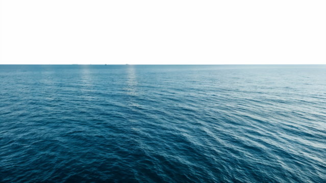 Calm Ocean Horizon under Clear Sky for Nature, Serenity, and Minimalist Background Design Concepts Transparent PNG - Powered by Adobe