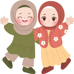 cute muslim kid for ramadan and eid greeting