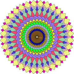 abstract colorful background Mandala Designs