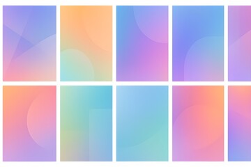 Fototapeta premium Set of abstract vector backgrounds