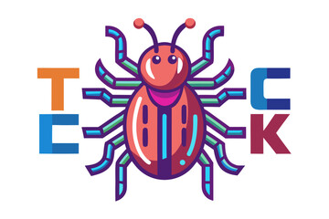 High-quality illustration of a tick insect with realistic detail and color. This vector graphic shows the tick’s body structure, legs, and texture, perfect for educational, scientific, and medical pur