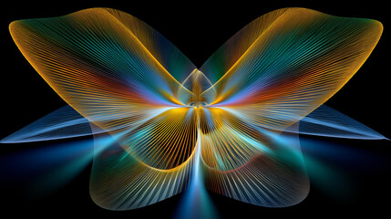 Multi-dimensional fractal geometry representing higher-order string vibration