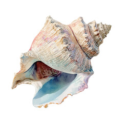 Watercolor-style vector illustration of Whelk, isolated on a clean white background.