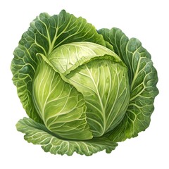 Fototapeta premium cabbage isolated on white background