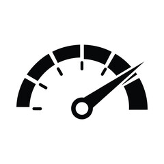 Speedometer showing maximum speed