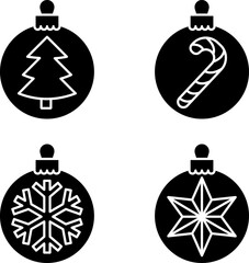 Christmas Ornaments  Fill icons