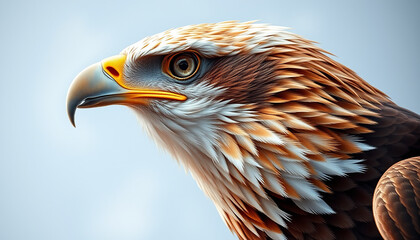 Close up of a golden eagle