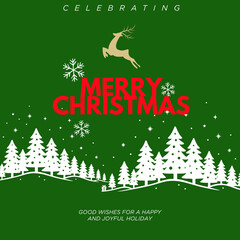 Merry Christmas 25 december, Christmas day, christmas poster, holiday card, family christmas, christmas invite, christmas red, web template, christmas poster for social media and website banner.