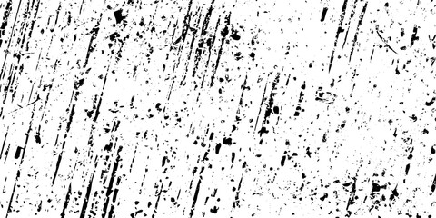 Abstract texture grunge made of diagonal streaks and distressed lines, black ink on a white background. grunge scratch patterns, chaotic linear noise. dirty monochrome pattern of the old worn surface.