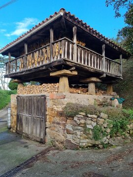 H&oacute;rreo, traditional granary typical of asturias and galicia.spain