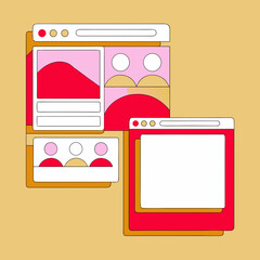  Social Media Post Template Vector Design with Modern Gradient Layout