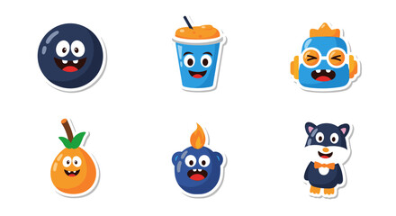 Cute cartoon emojis: fun expressions and adorable characters