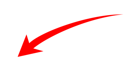Red curved arrow pointing down