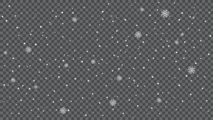 snowflake falling background transparent winter overlay