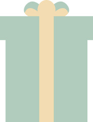 Illustration of Gift Box with Ribbon and Bow