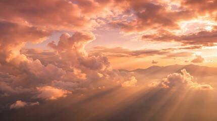 Heavens Opening Light Rays Abstract Sky Beams