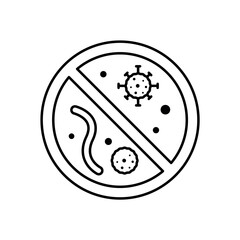 Icon a antibacterial, isolated against a clean background.
